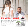 AmazerPad Gifts For Dad Acrylic Puzzle Plaque Desk Decor 5.1x5.1 In Cool Dad by Deal US