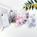 Cute Flower Clear Case for iPhone 16e & 17e Green Floral Pattern by Merch Section