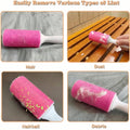 Roller 2 Pack, Reusable Sticky Lint Roller Portable Pet Hair Remover Cl