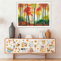 Whaline Fall Rub on Transfers 12 Sheets Autumn Pumpkin Farm Animal 5.9x5.9 Inch by Deal US