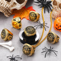 Highergo Halloween Skeleton Trophy Rings Set 6pcs with Neck Chain Stand by Deal US
