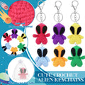 VioraWhite 6 Pcs Crochet Alien Keychain Set Colorful Space Yarn Gift by Deal US