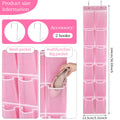 Shoe Organizer 12 Pockets — Hanging Storage Organizer, Pink