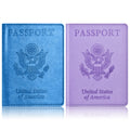 Eoehro Passport Holder for Travel Essentials-2Pack, Passport Wallet Cover Case for Travel Must Haves Accessories,Passport Book Holders for Women and Men