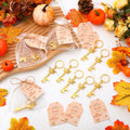 Yiyiring 24 Sets Thanksgiving Party Maple Leaf Keychain Bottle Opener Gold by Deal US