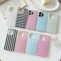 Cute Aesthetic Polka Dot Case for iPhone 15 White Raised Edge Protection Soft Anti-Scratch Back Slim Glossy by Merch Section