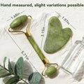 Jade Roller & Gua Sha Set — Cooling Firming Facial Sculpting Tool for Jawline &