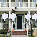 Threan 4-Piece Hanging Ghost Decorations 28-35" White Halloween Decor by Deal US