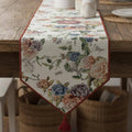 DaDa Bedding Vintage Romantic Roses Lovely Pink Floral Woven Tapestry Dining Table Runner (879) by DaDalogy Bedding Collection