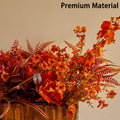 PARTY JOY 15 Bunches Artificial Fall Orchid Flowers 10x5x5in Autumn Decor by Deal US