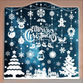MISS FANTASY Christmas Window Clings 10 Sheets White Snow Scene Decorations by Deal US