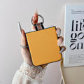 Metal Ring Ultra Slim Case for Samsung Galaxy Z Flip 6 Yellow by Merch Section