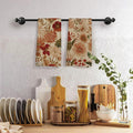 Sviojuce Vintage Fall Pumpkin Oak Leaf Kitchen Towels 16x24 Beige Set of 2 by Deal US