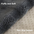 Aucrovee Plush Velvet Non Slip Sofa Cover 3 Cushion 36x70 Light Grey by Deal US
