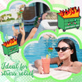 Potchen 12 Pcs Green Glitter Spiral Reusable Plastic Drinking Straws by Deal US