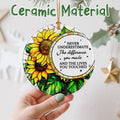 VIAKDEM Christmas Ceramic Ornament Retirement Design K Farewell Gift by Deal US