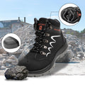 ESTAMICO Steel Toe Waterproof Work Boots Men Black Size 7.5 by Deal US