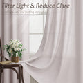 Aersas Champagne Linen Curtains 52x108in 2 Panels Grommet Light Filtering by Deal US