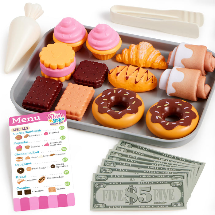 JOVA lalalark Cookie Play Food Set Toddler Pretend Toys 17 PCS Multicolor by Deal US