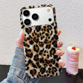 Sparkle Translucent Leopard Print Case for iPhone 17 Pro 6.3" Cheetah Silicone Protective Cover by Merch Section