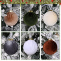 SUPREME XMAS 12 Pcs Velvet Christmas Ornaments Set 80mm Multi Color by Deal US