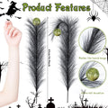 EYNDYN 15 Pcs 17'' Black Feather Christmas Tree Topper Green by Deal US