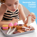 JOVA lalalark Cookie Play Food Set Toddler Pretend Toys 17 PCS Multicolor by Deal US