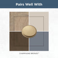 Franklin Brass Matte Black Cabinet Knobs 1-1/8" Round 10-Pack Simple Double Ring by Deal US