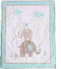Cuddles & Cribs Soft Cotton 4 Piece Baby Crib Bedding Set Reversible Comforter by Vanessa Jane