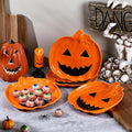 LemonRoad Halloween Ceramic Pumpkin Candy Dishes 7.87'' Orange 4 Pcs by Deal US