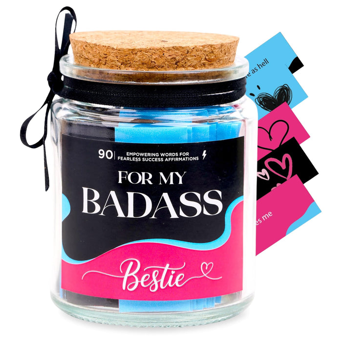 SOLMAYCO Affirmation Jar with Inspirational Notes Birthday Gift for Women Badass by Deal US
