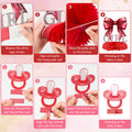 ArowlWesh Red Bow Baby Shower Honeycomb Centerpiece Table Decoration by Deal US