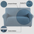 Flamingo P High Stretch Sofa Slipcover Armchair Cover Dusty Blue Size Small by Deal US