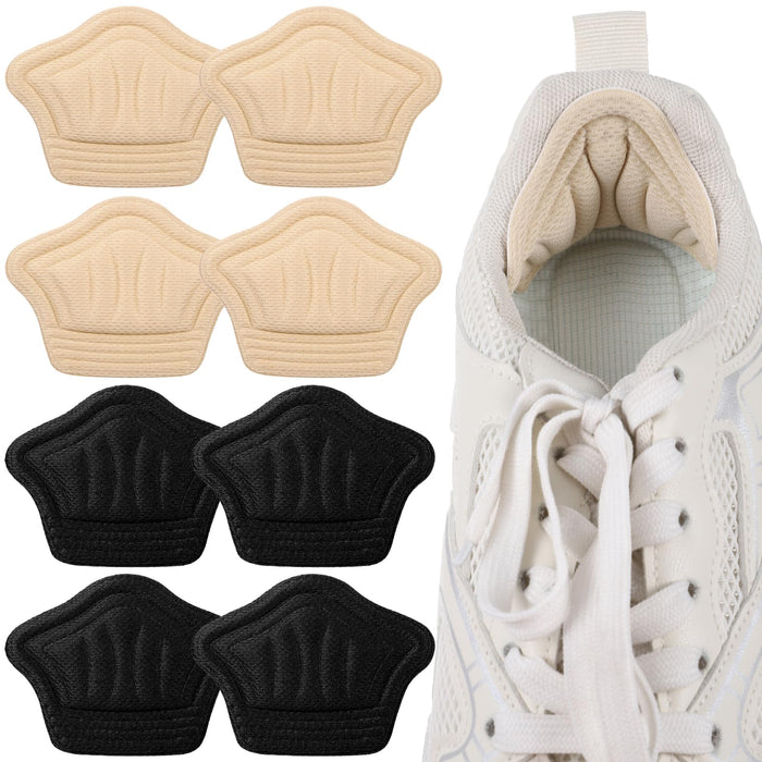 Pair Adhesive Shoe Back Cushion Pads, Reusable Back of Heel Cushion Pads for Wom