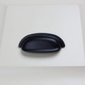 GlideRite Hardware 10 Pack 2 1/2 Center Cup/Bin Pull Multipack Metal in Black by Vanessa Jane