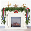 Christmas Norfolk Pine Garland Artificial Greenery Mantle Fireplace Decor 6FT by Deal US