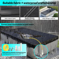 SIHAIAN 16x28Ft Oval Pool Cover UV Weather Resistant Side Storage by Deal US