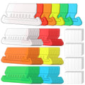Tecreddy Hanging File Folder Tabs 60 Sets Multicolor 2" Clear Plastic Labels by Deal US