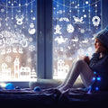 MISS FANTASY Christmas Window Clings 10 Sheets White Snow Scene Decorations by Deal US