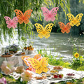 SUNBEAUTY Butterfly Paper Fans Wall Decor Set of 9 Party Paper Decorations by Deal US