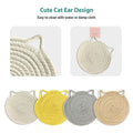UKJENT Cotton Trivet Mats 4 Pcs Heat Resistant Pot Holders 7" & 9" Multi Color by Deal US