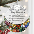 PEMIRSAYO Retired Ornament Stained Glass Christmas Keepsake Design A by Deal US