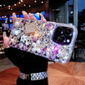 Luxury Bling Rhinestone Diamond Glitter Case for iPhone 17 Pro Purple by Merch Section