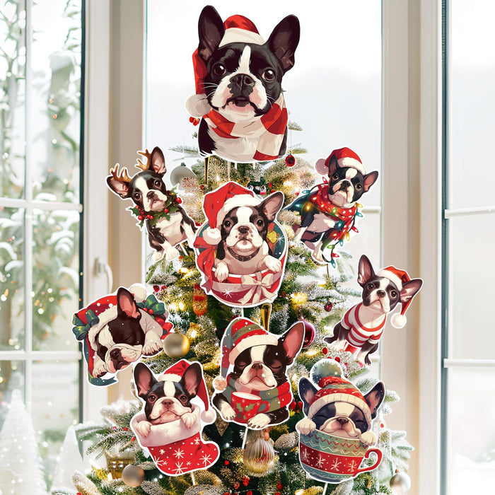 Ciazoxa Christmas Golden Doodle Tree Topper 9Pcs Ornament Xmas Decor by Deal US