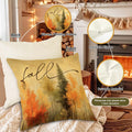 Benjia 20x20 Throw Pillow Covers Set of 4 Watercolor Forest Pumpkin Autumn by Deal US