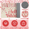 Pickmesh Valentine Kitchen Mats 2 Pc Non-Slip Love Heart Pink 17x29 & 17x47 by Deal US