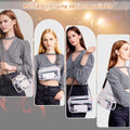 HANXIUCAO Clear Small Crossbody Bag for Women Fashionable TPU+PU by Deal US