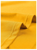 VIPWOLF Men's Sleeveless Hoodie Tank Top Drawstring High Low Hem Yellow Size L by Deal US