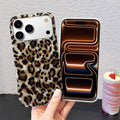 Sparkle Translucent Leopard Print Case for iPhone 17 Pro 6.3" Cheetah Silicone Protective Cover by Merch Section
