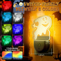 Meonum 2-Pack Christmas Night Light 6-Color LED Dusk-to-Dawn Wall Plug Spooky A by Deal US